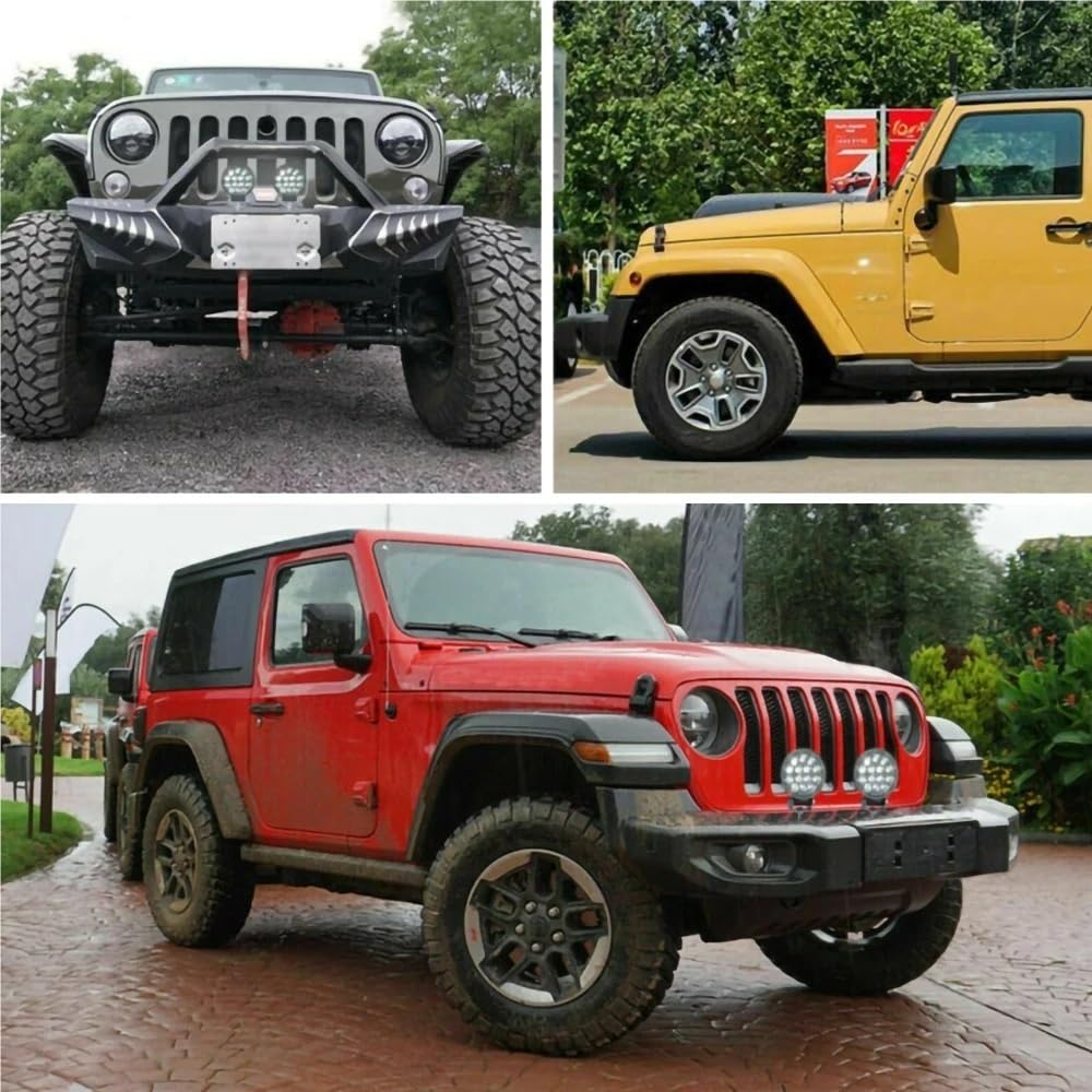 Foco de luz LED de obra redondo de 140W, lámpara de conducción for camión, Tractor, barco, SUV, UTE, 12/24V, 9000LM, 6000K, accesorios for coche, 2 uds.