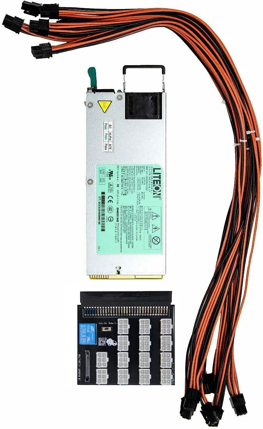 Bitmain E3 1100w PSU Platinum 92% Power Supply 6 Pin Breakout 120V-240V