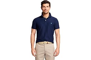 Men's Slim Fit Polos Advantage Performance Short Sleeve Polo Shirt