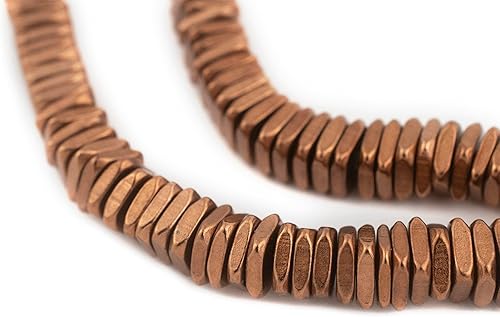 Miniatura 6 de TheBeadChest Cuentas Heishi cuadradas facetadas de cobre (0.118 in)