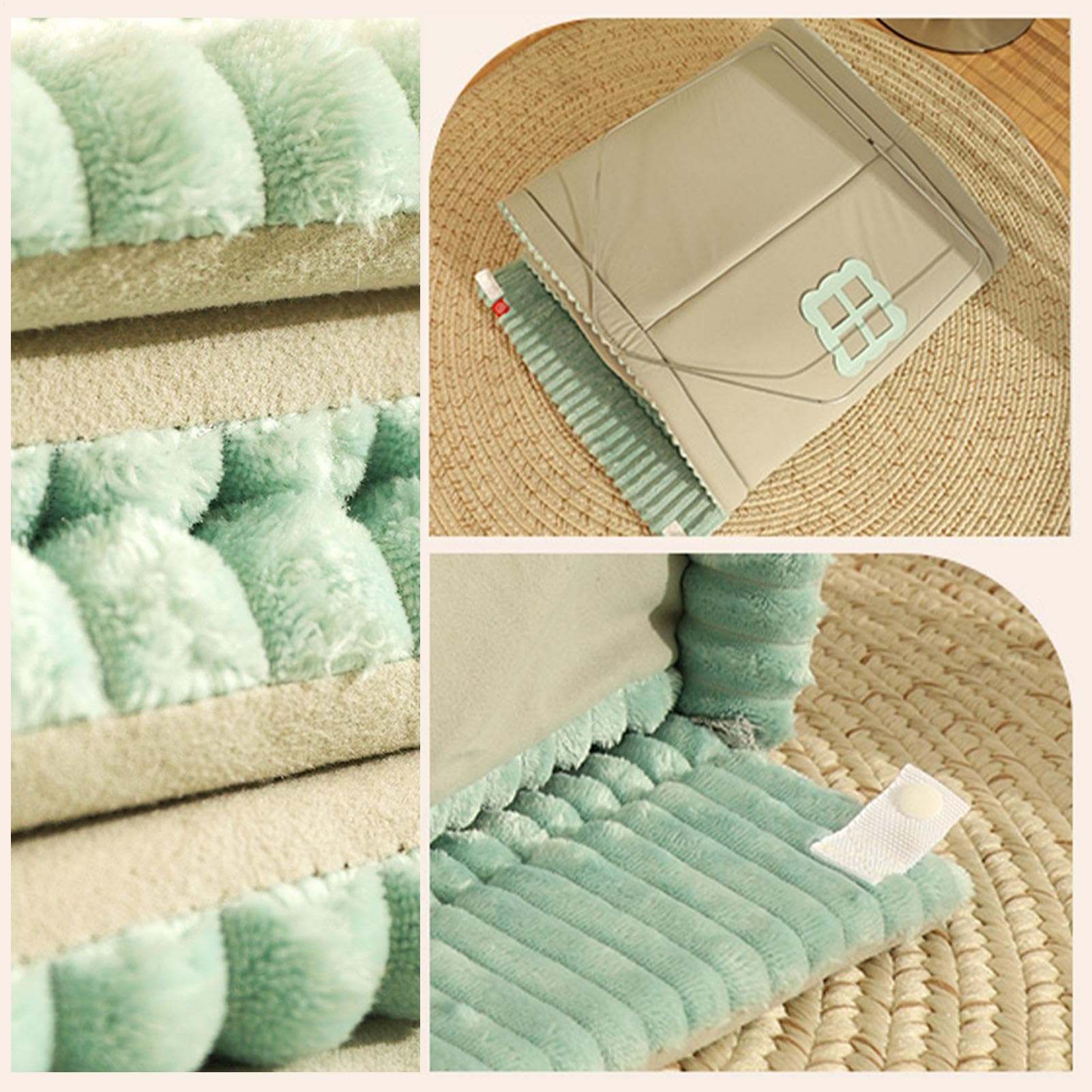 Tienda Interior para Perros - Casa de Cachorros de Invierno cálida | Cama Cerrada para Gatos, Perrera de Cuatro Estaciones VOR Mascotas con Materiales hipoalergénicos | de Descanso con Puerta pa