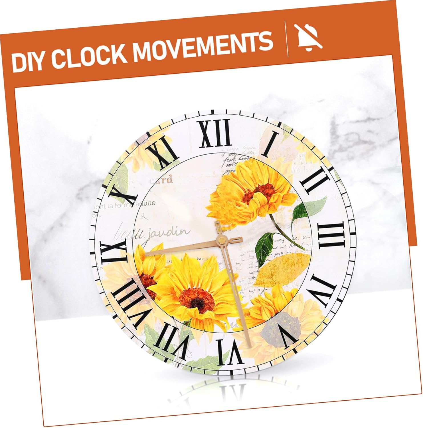 NUOBESTY Silent Quartz Clock Mechanism Replacement Kit 10 Inch Long Shaft Motor for DIY Wall Clock Repair and Making