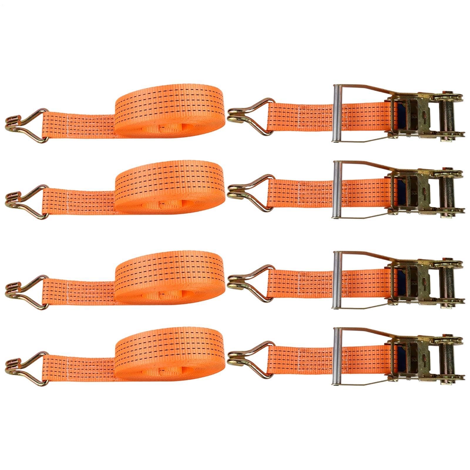 di tensione per binari delle ruote, set di 4 robusti tiranti per furgoni, camion, camper, moto, biciclette, kayak, carichi | per veicoli, furgoni, camion, moto, barche, kayak, rimorchi, camper