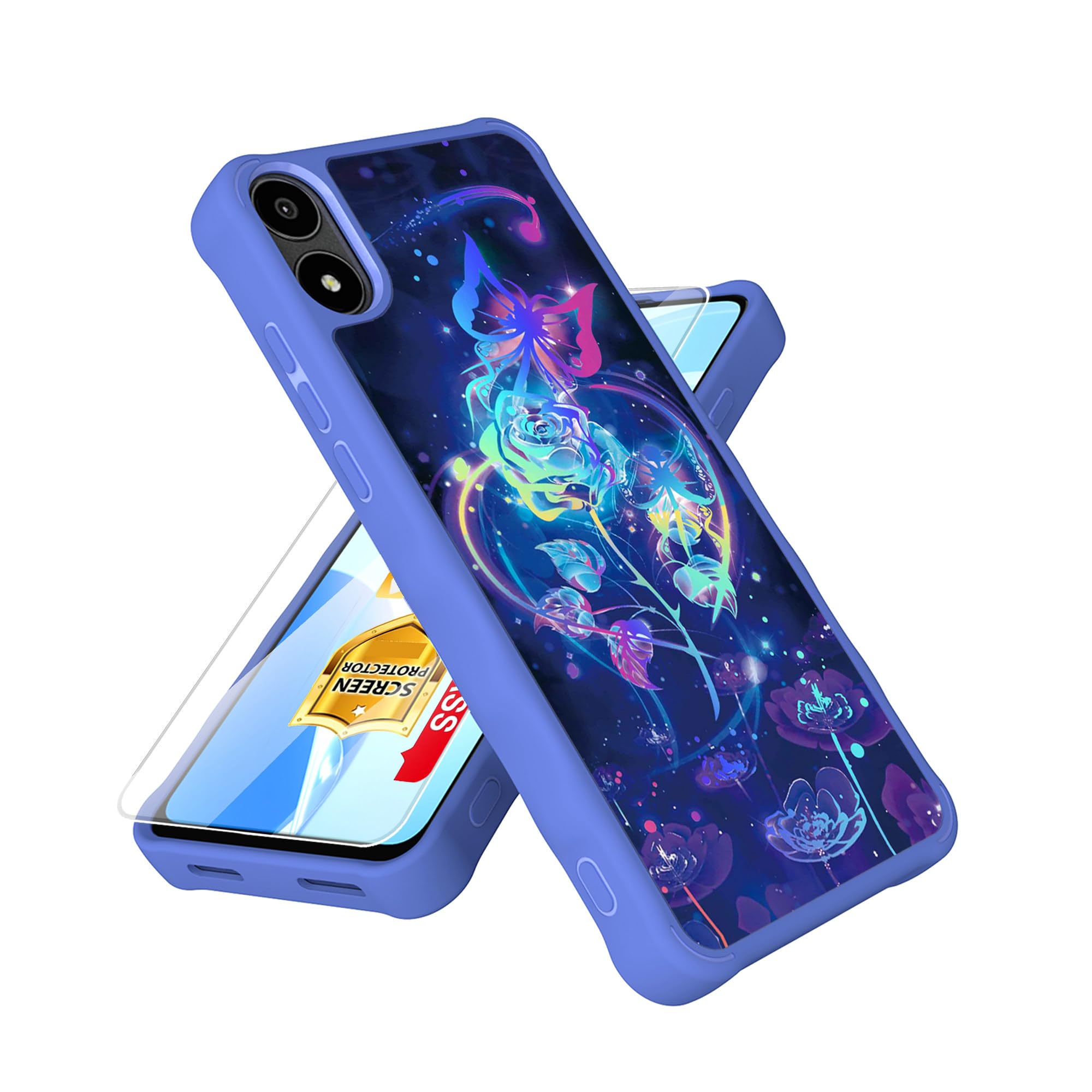 Amazon.com: Compatible with Foxx FOXXD A67L Case [with Tempered Glass  Screen Protector][Gold Glitter] for AriVoice A67L Phone Case : Cell Phones  & Accessories