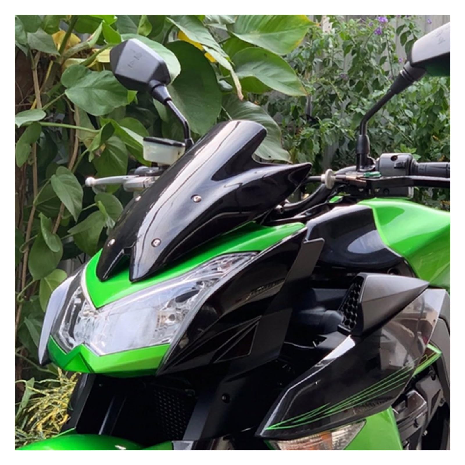 Déflecteur Pare-brise Double Bulle Pour Kawasaki Z1000 2010-2013 - Noir - Améliore La Protection Et Le Confort