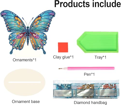 Miniatura 5 de LazyFold Kit de pintura decorativa de Navidad, coronas de estrellas, coronas de diamantes, escritorio de Navidad, arte de diamantes 5D, adornos