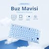 GravaStar Mercury K1%75 Mavi Oyun Klavyesi, Alüminyum Alaşımlı Mekanik Klavye, Contalı Çalışırken Değiştirilebilir Soket, Doğrusal Anahtarlar, RGB Arka Aydınlatma, Oyun, Ofis