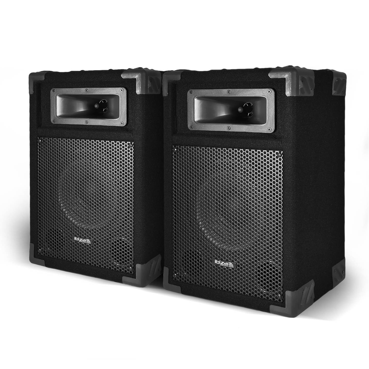Paire d'enceintes passives sono PA 8"/20cm 2x180W 2 voies Bassreflex IBIZA STAR8B