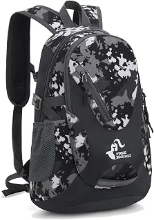Bseash Mochila de senderismo de 20L de tamaño pequeño, mochila de viaje ligera y resistente al agua para niños, niñas y niños que montan en bicicleta.