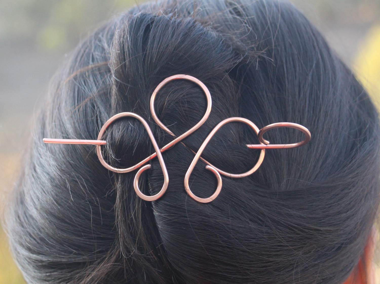 Amazon.com: Celtic Copper Hair Clips with Hair Stick Hair 