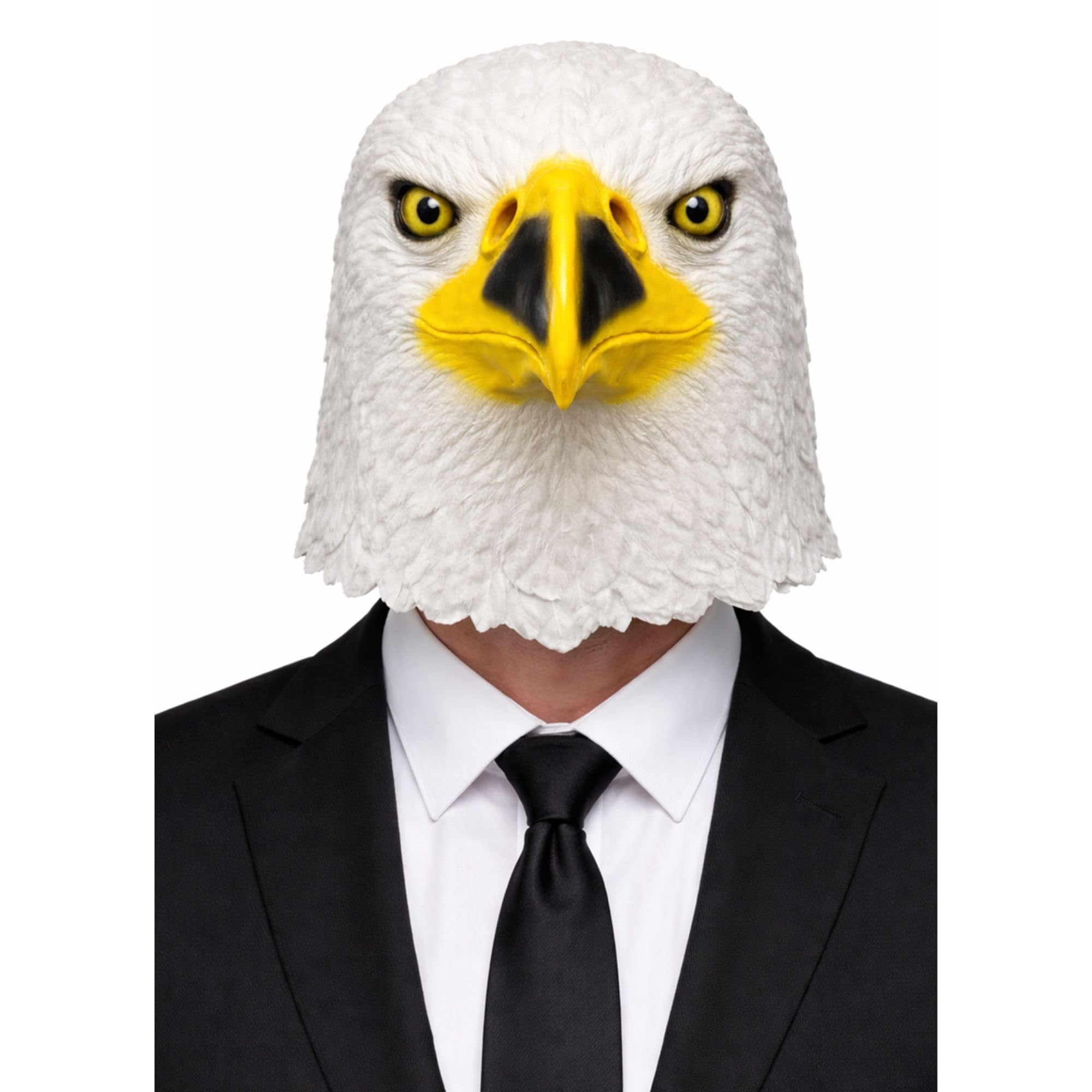 Animal Full Head Masks - Funny Scary Latex Husky Dog, Eagle, Monkey, Donkey, Horse Realistic Mask Fancy Dress For Halloween Party Costume Accessories, Bald Eagle Mask