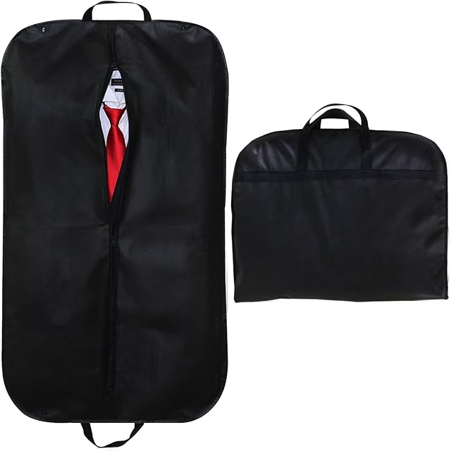 STEVOY 40" Suit Carrier Bag, Clothes Covers with Handles for Travel, Foldover Breathable Garment Bag with Handles and Gusset, 60cm*100cm