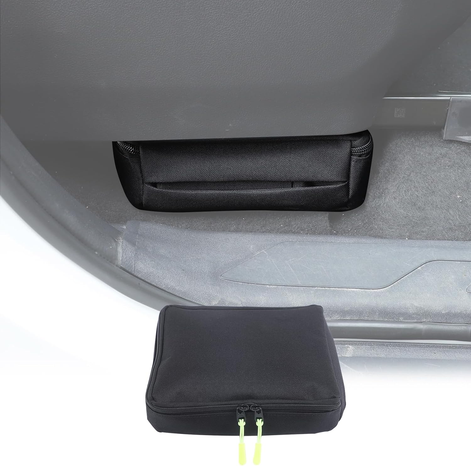 LLKUANG Car Seat Storage Bag Organizer Compatible With Toyota Tundra 2022 2023 2024 2025 Oxford Cloth Black Under Seat Organizer Storage Bag Storage Tray Car Accessories (Front Seat(1Pcs))