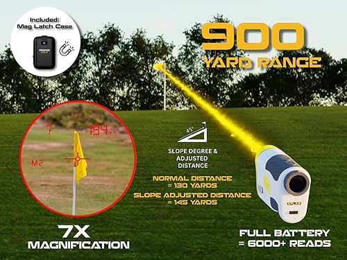 Miniatura 7 de OMADA GOLF Telémetro Atlas con pendiente  Buscador de golf recargable  Imán integrado y telémetro de golf resistente al agua