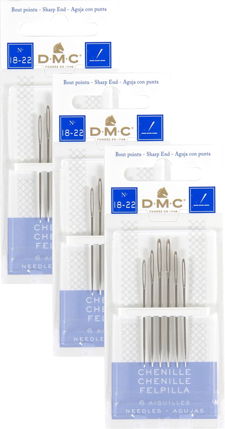 DMC Chenille Hand Needles-Size 18/22 6/Pkg