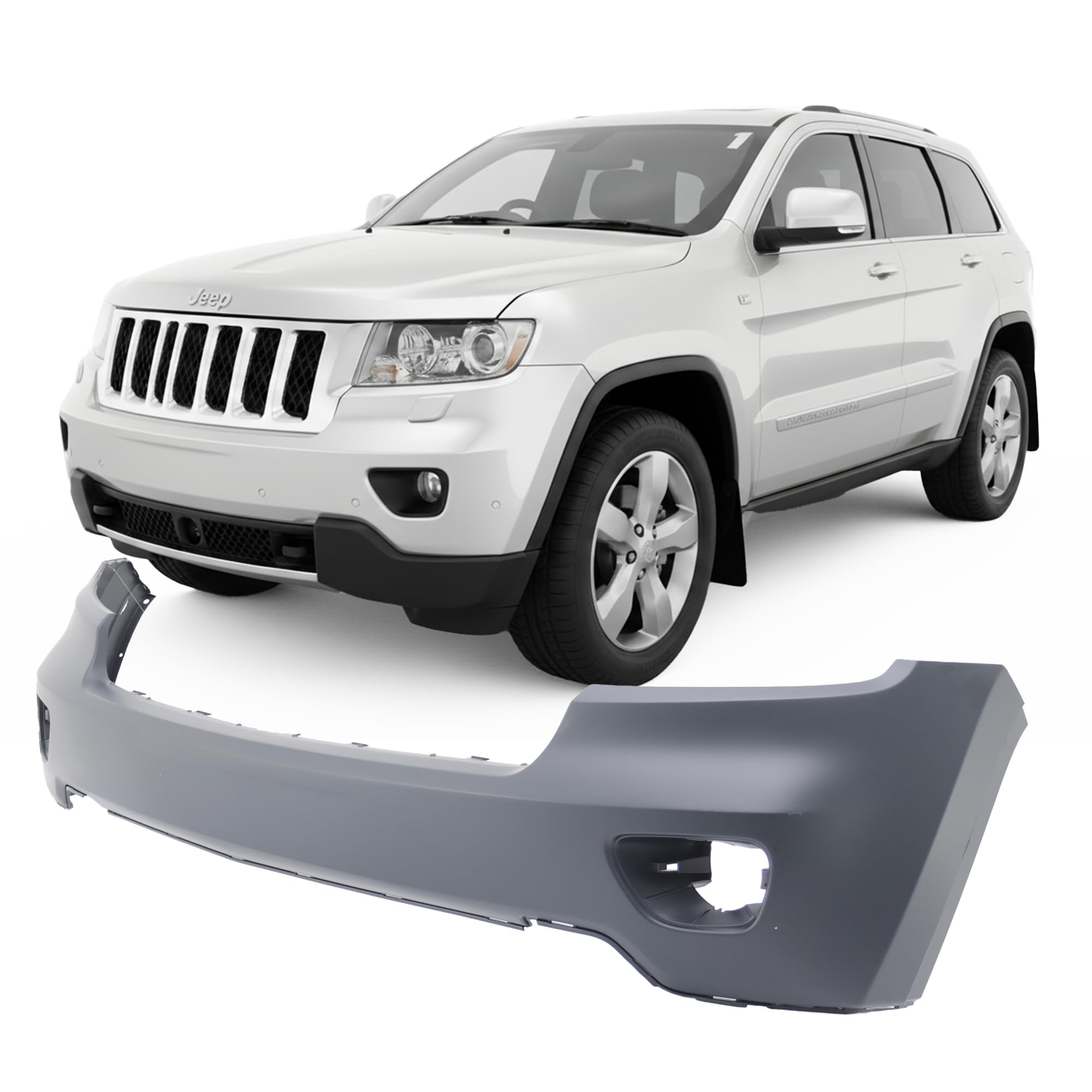 FitParts Compatible with Jeep Grand Cherokee 2011–2013 Front Bumper Cover