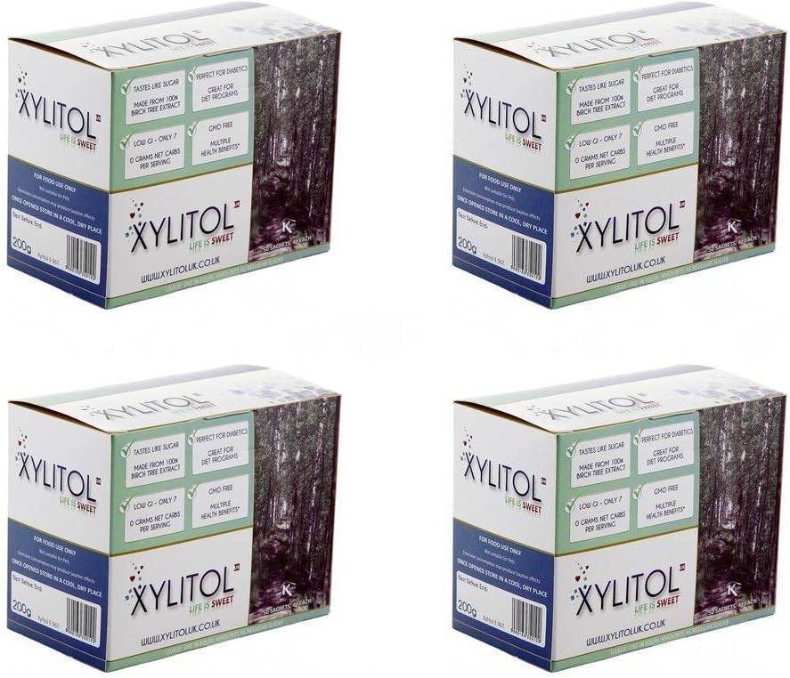 Sweetener - 200 x 4g Natural Sugar Substitute, Keto Sweetener, Diabetic Sugar, Xylitol Sugar Alternative