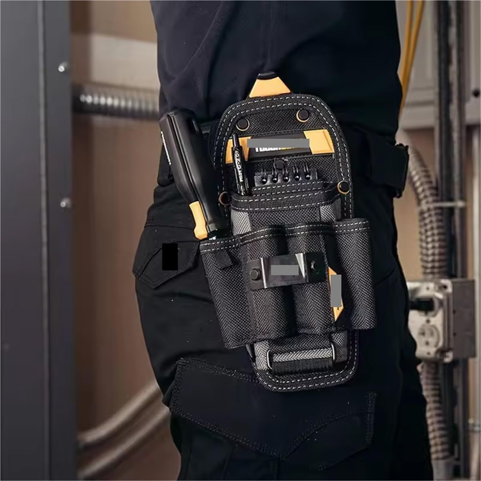 Saszetki na paski narzędziowe, Etui z 6 kieszeniami. Duża torba do pakowania narzędzi. Przenośne akcesoria do elektronarzędzi