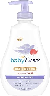 Baby Dove Calming Moisture Hypoallergenic Baby Wash, Tear-Free Chamomile Scent for Newborns, Nourishes Sensitive Skin, 13 Fl Oz
