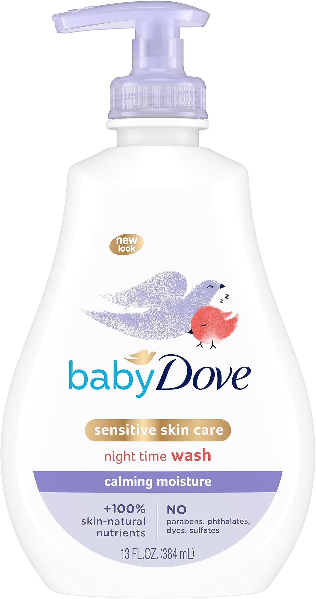 Sensitive Skin Care Baby Wash Calming Moisture For a Calming Baby Bath Wash Hypoallergenic and Tear-Free, Washes Away Bacteria 13 oz