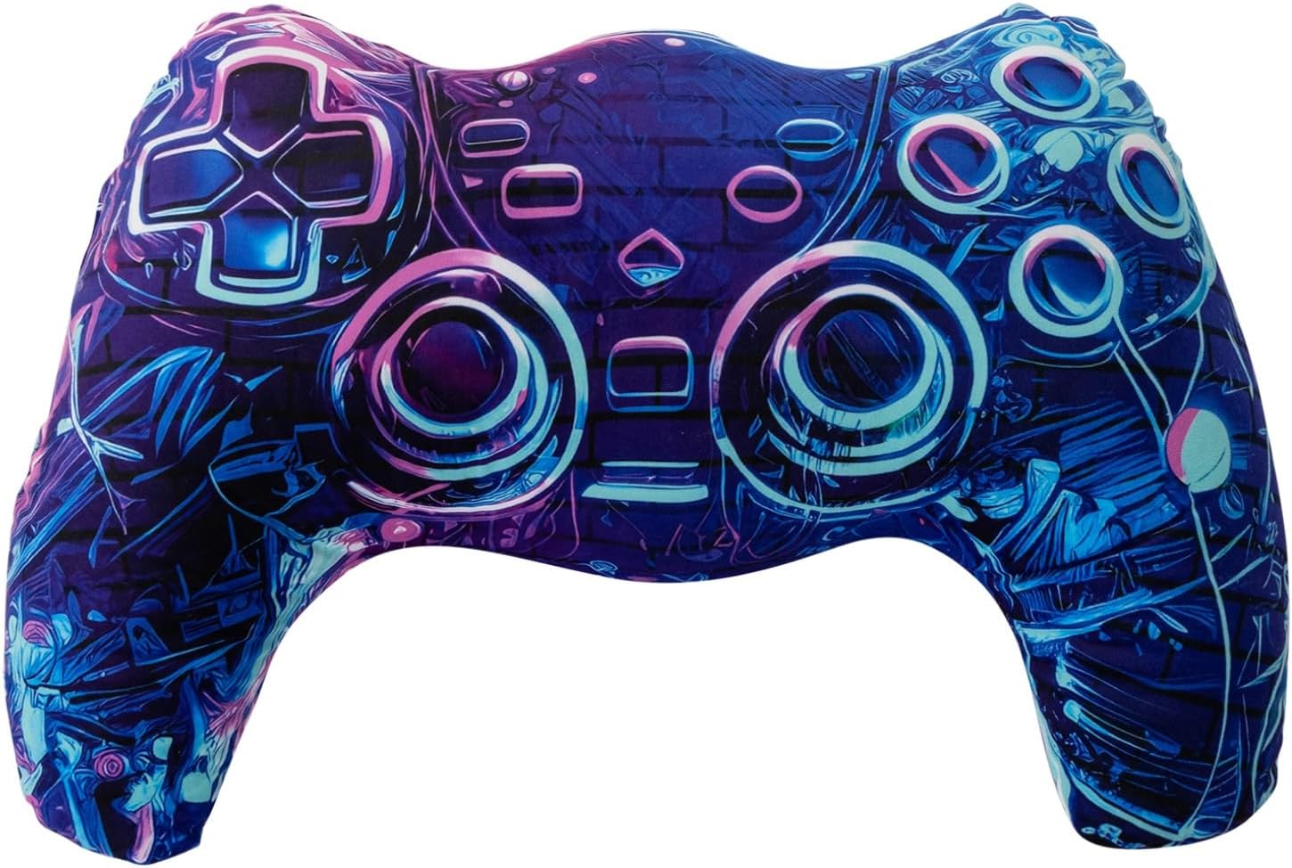 Meeting Story Game Controller Shaped Plush Throw Pillow Cushion for Boys and Girls Gamer Room Decoration for Sofa Couch/Computer Chair/Bed Gifts for Teen Boys Gaming Toy Pillow (Purple, Large)