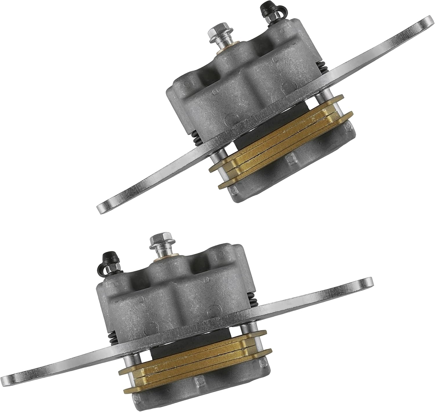 Caltric Front Right and Left Brake Caliper with Pads Compatible with Polaris RZR 1000 2016-2021