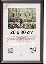 3-B Cadre de l'image VIK - Moka - 20x30 cm - cadre photo en bois avec verre acrylique