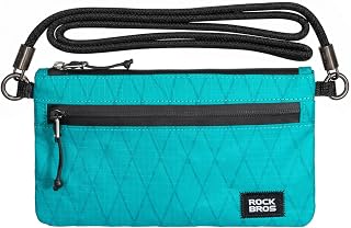 ROCKBROS Slim Wallet for Men Women, Multifunctional Portable Card Case, Partition Small Wallet with Crossbody Rope Cards Cash Holder