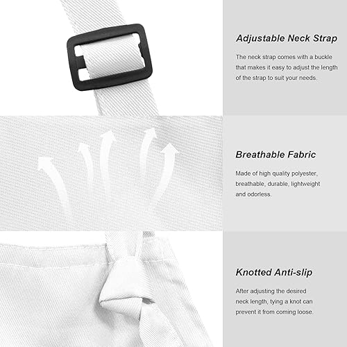 Miniatura 2 de 15 delantales para adultos a granel con bolsillos, delantal de chef ajustable para mujeres y hombres, pintura, cocina, manualidades (SL)