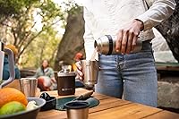 Vista 6 de Stanley Master Unbreakable Flask 8oz with Never-Lose Cap, Wide Mouth Stainless Steel Hip Flask for Easy Filling & Pouring, Insulated BPA-Free