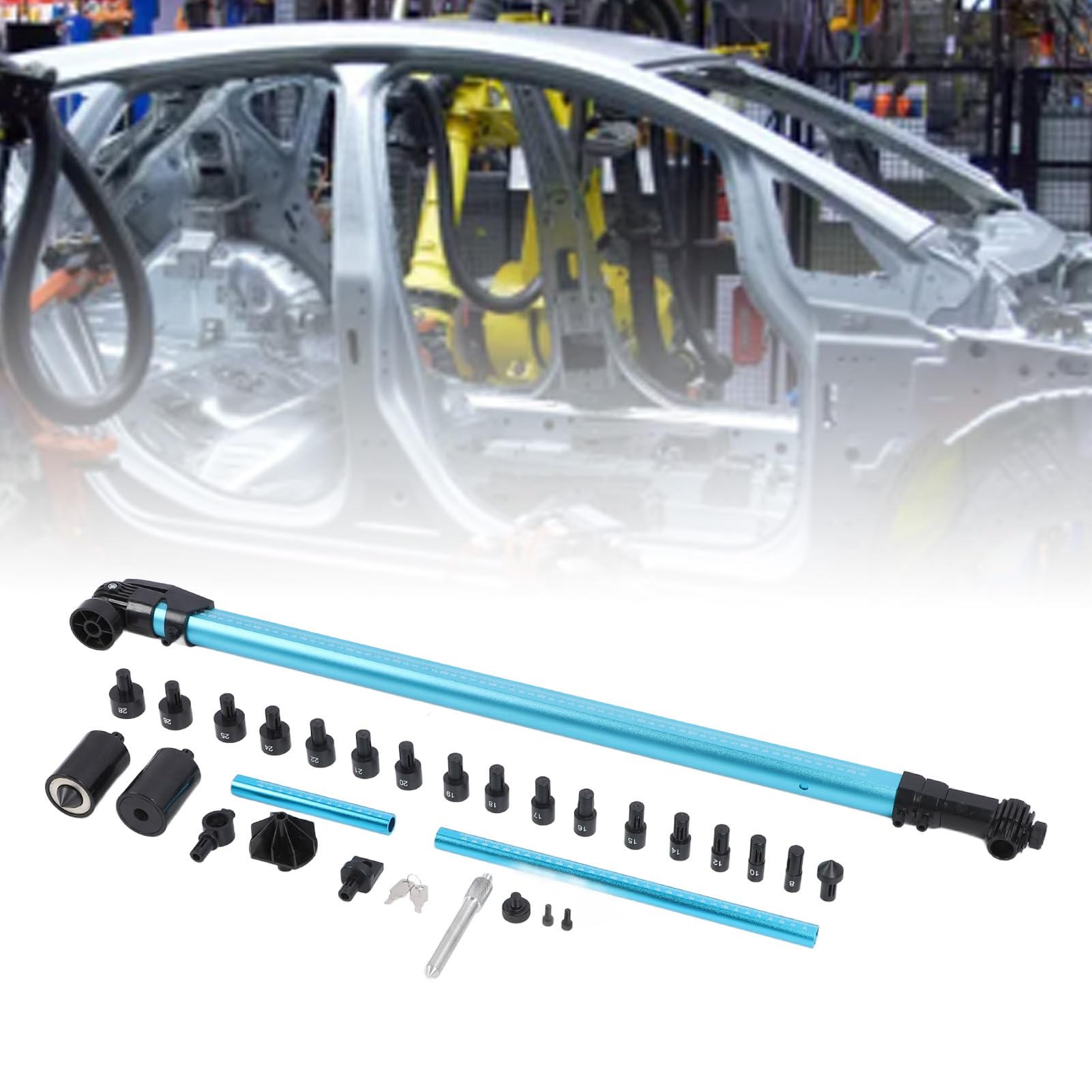 Système de Mesure de Carrosserie Automobile 2D, Haute Précision, Cadre D'atelier de Carrosserie Automobile en Aluminium D'aviation, Jauge de Tramway pour Voitures