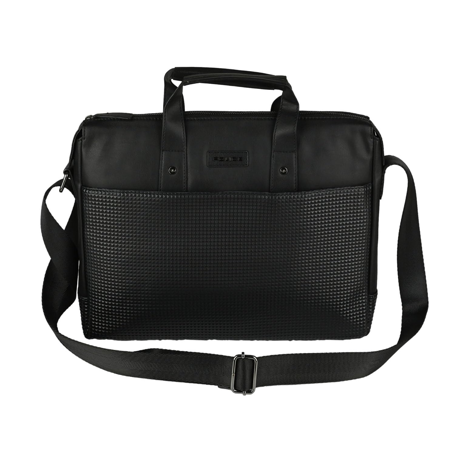 Police Borsa Lavoro Uomo Nera, in PU, Tracolla Porta PC, Messenger Portadocumenti, Ufficio, Università, Ventiquattrore Business