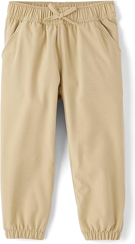 The Children's Place,Girls,Uniform Quick Dry Jogger Pants,Sand,10