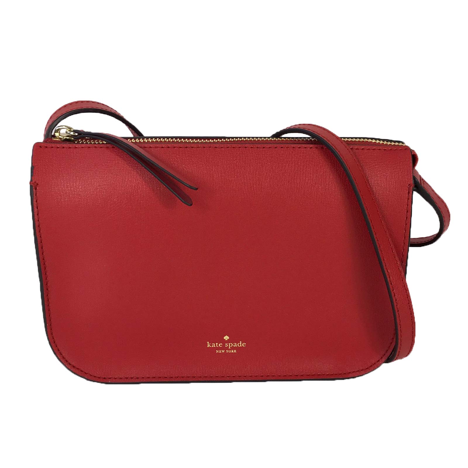 Kate Spade Holiday Lane Val Leather Crossbody Bag, Royal Red