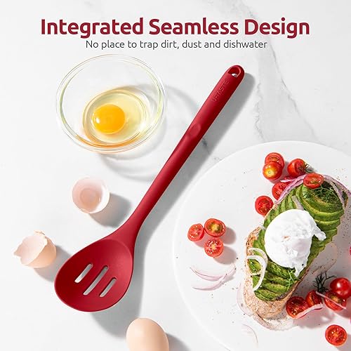 Miniatura 9 de Cuchara ranurada resistente al calor de 600F U-Taste - Cuchara de cocina sólida de cocina de 13.3 pulgadas, utensilio de goma antiadherente de grado