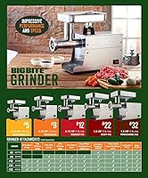 Vista 3 de LEM Productos 17811 Big Bite # 22 1HP Picadora de carne eléctrica de acero inoxidable y productos 724 Interruptor de pie, negro