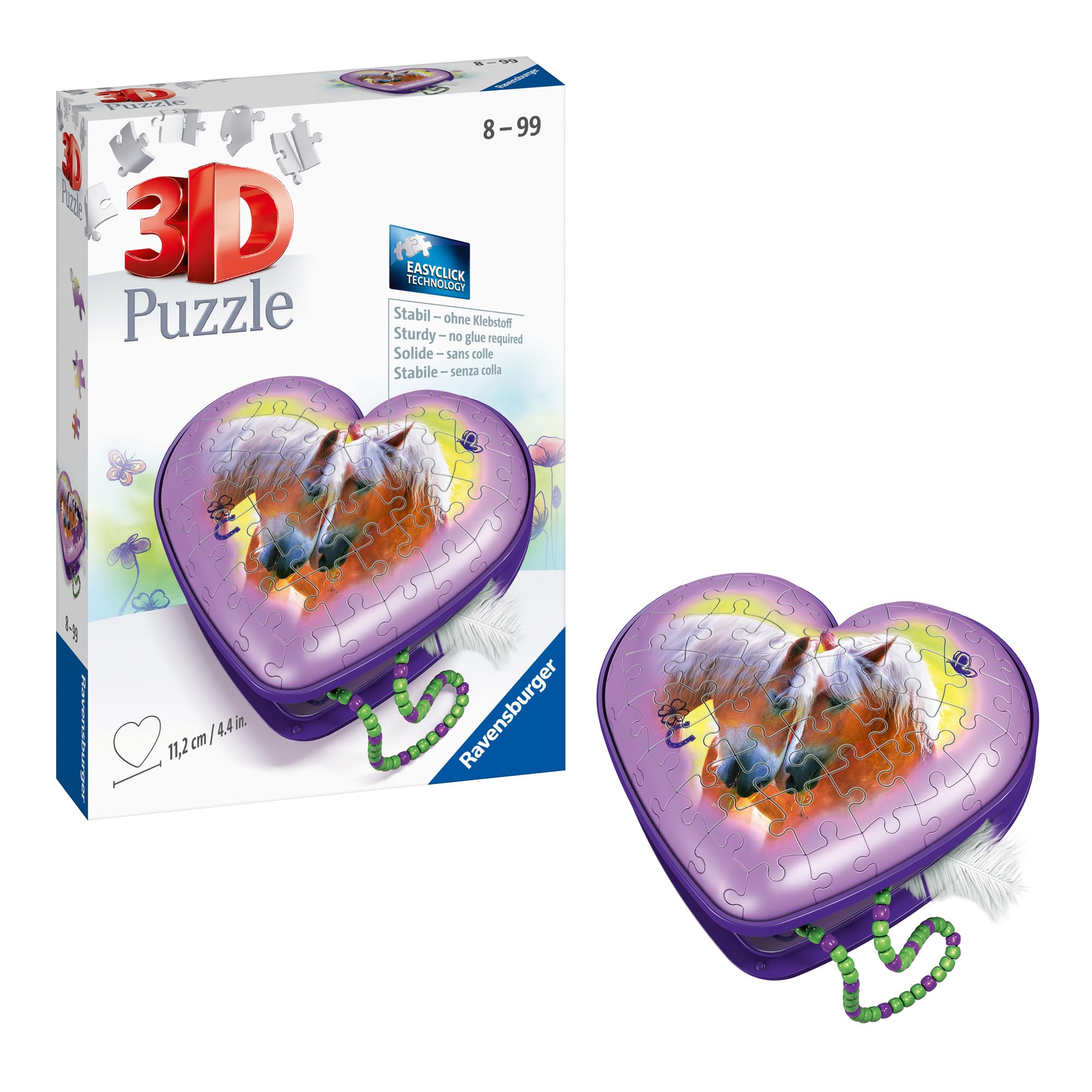 Ravensburger 3D Puzzle 11171 - Herz Pferde - 54 Teile