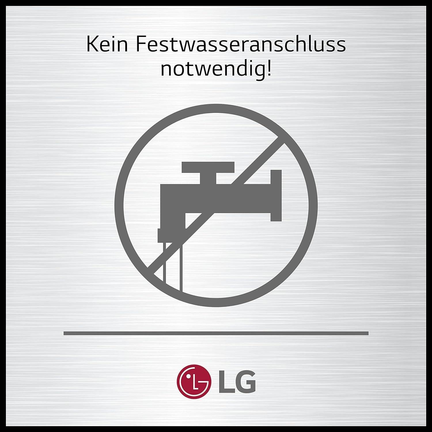LG GSLC41PYPE, Klasse E, Side by Side Kühlschrank, Total No Frost, Eis-, Crushed Ice- und Wasserspender, Wassertank, LINEARCooling - Prime Silver
