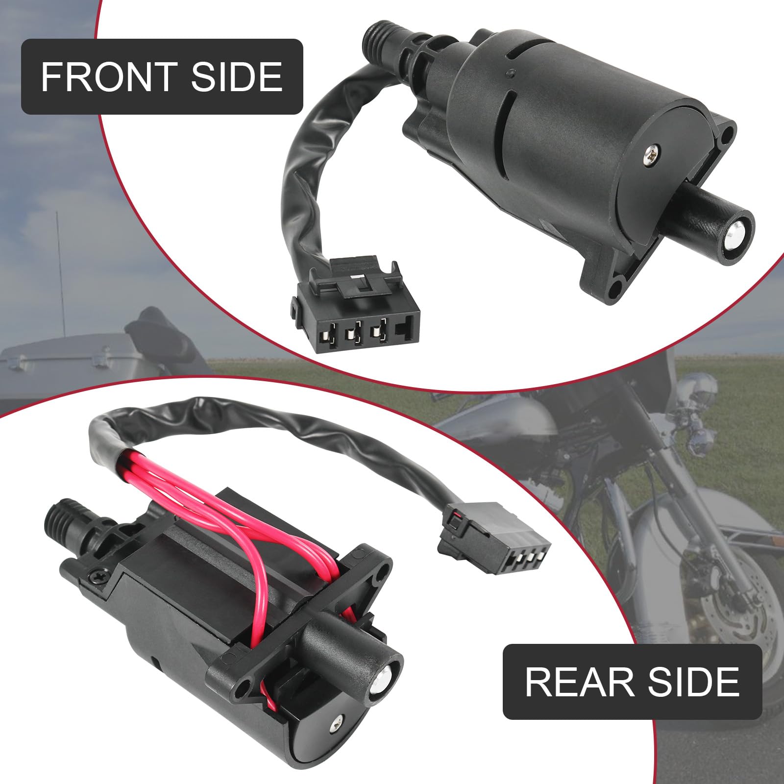 RALBDX Ignition Switch Lock Housing Kit Compatible with Harley