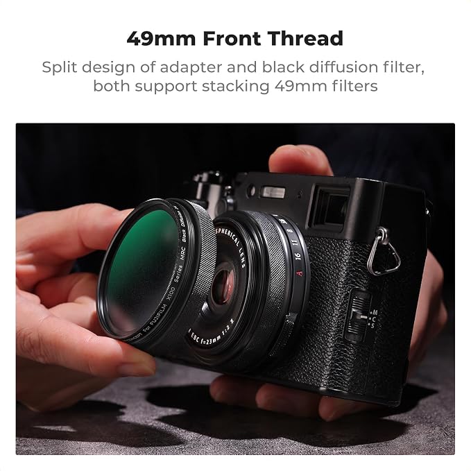 Filtro Difusor Black Mist 1/4 K&F CONCEPT 49 mm miniatura 5