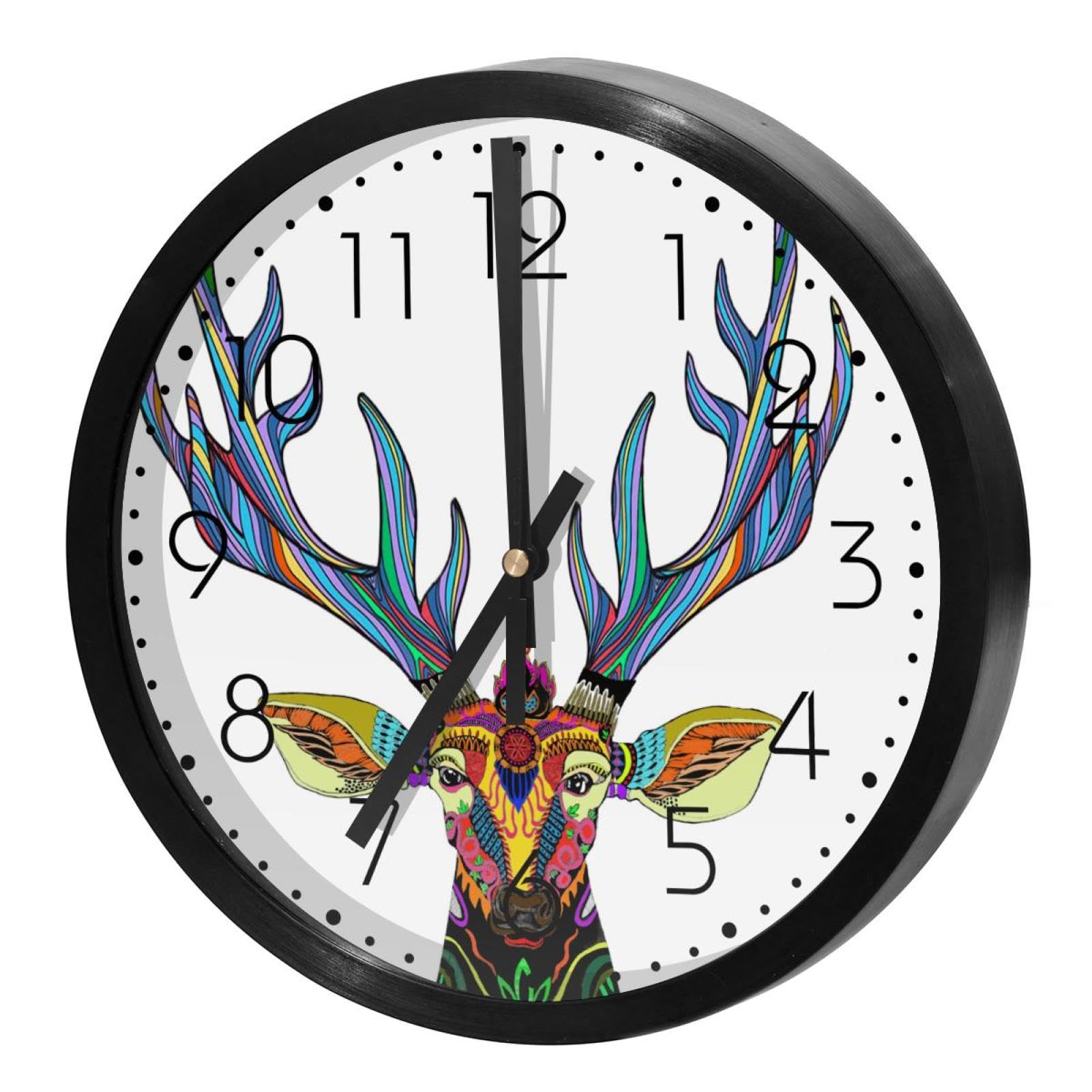 Horloge murale ronde décorative pour une cuisine moderne et chaleureuse