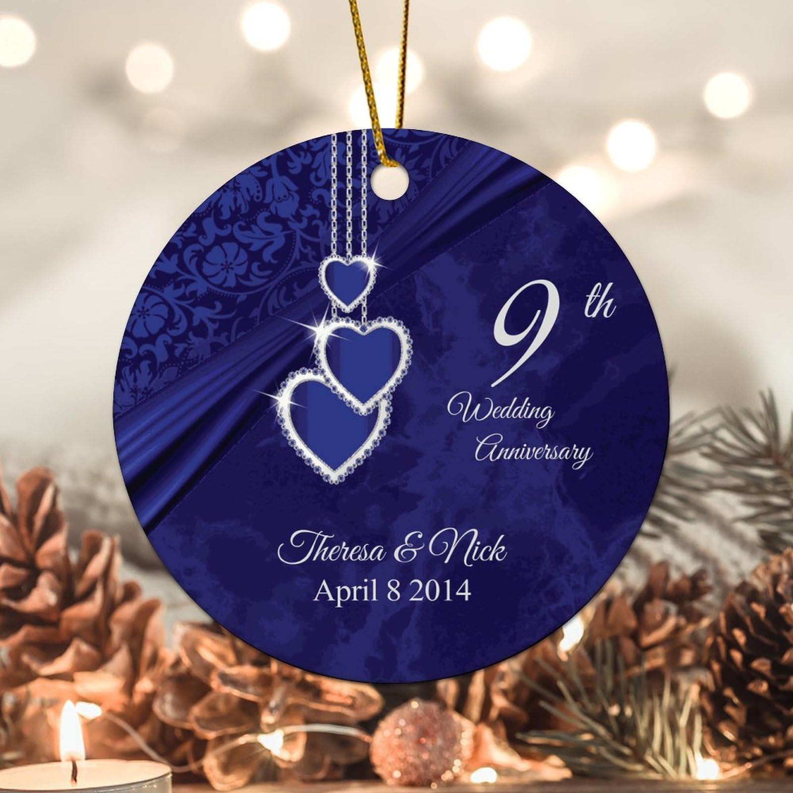 Amazon.com: Zyadsinoudor 9th Wedding Anniversary Christmas