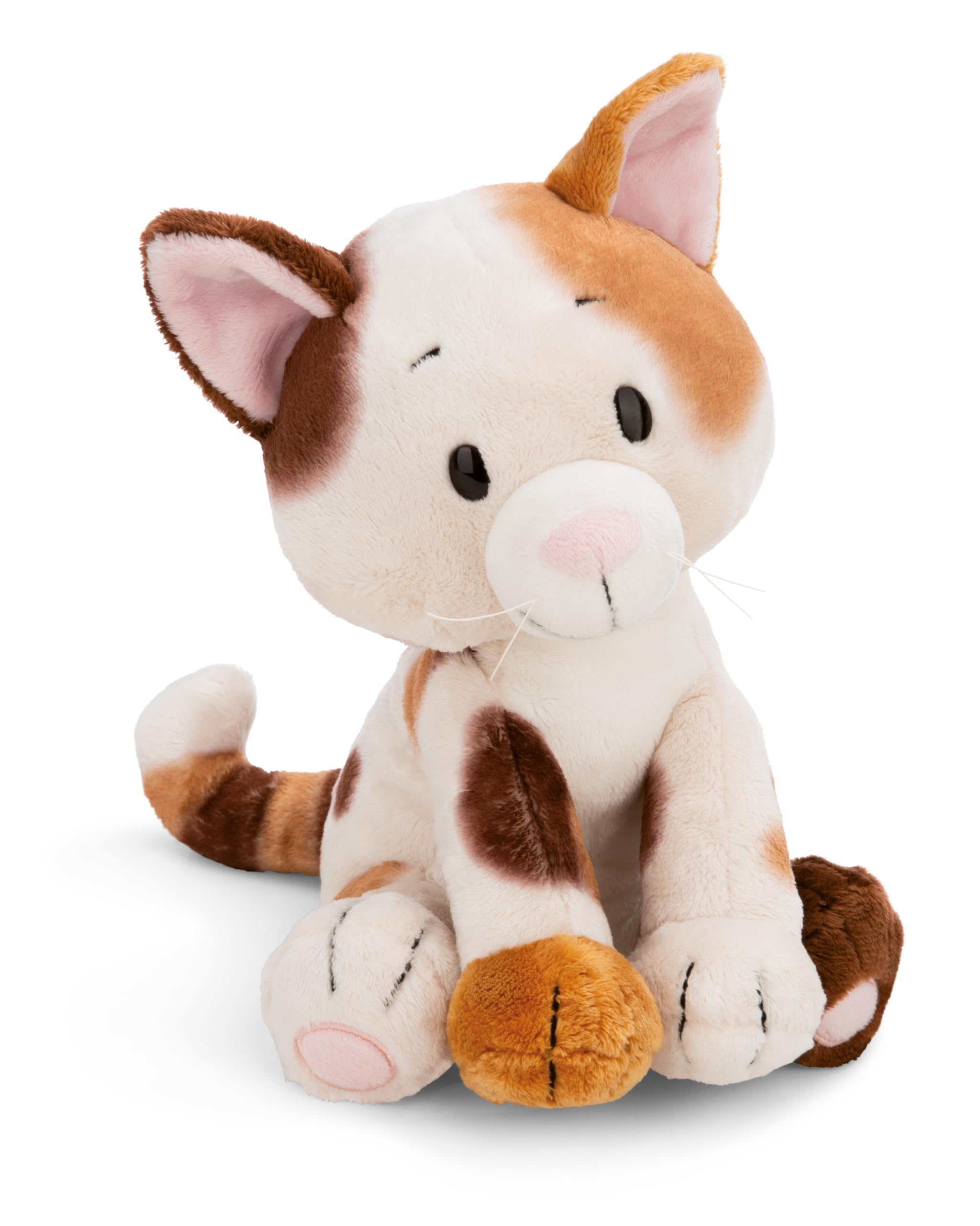 NICI cuddly toy Lucky Cat 25 cm, Brown, Soft Plush Toy, Cute Stuffed Toy for Cuddling & Playing With