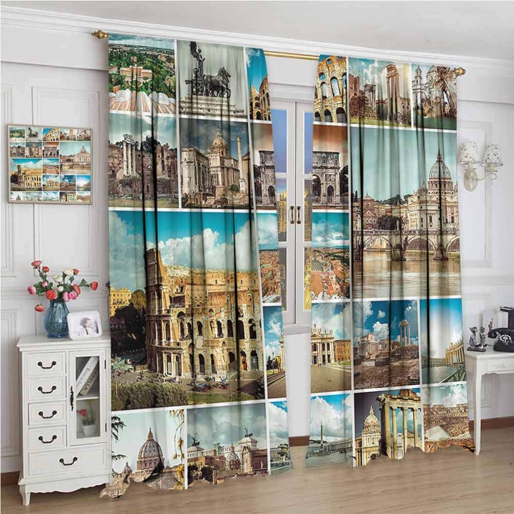 Amazon ハワイアンデコレーション 部屋を暗くするカーテン グランジの背景にヤシの木の葉 海 ヴィンテージ ウォータースケープ イラスト 断熱 部屋 寝室 ダーク カーテン ベージュ ネイビー W96 X L96 Inch カーテン オンライン通販