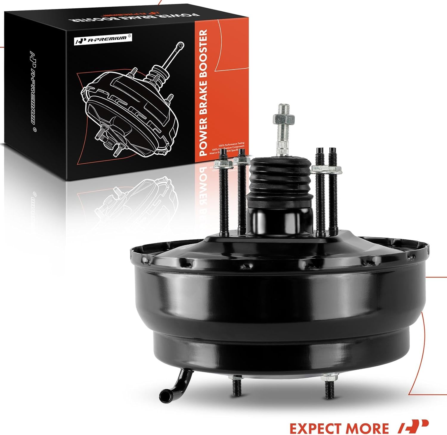 A-Premium Vacuum Power Brake Booster Compatible with Select Nissan Models - Frontier 1998 1999 2000, 4WD - Replace# 472108B410