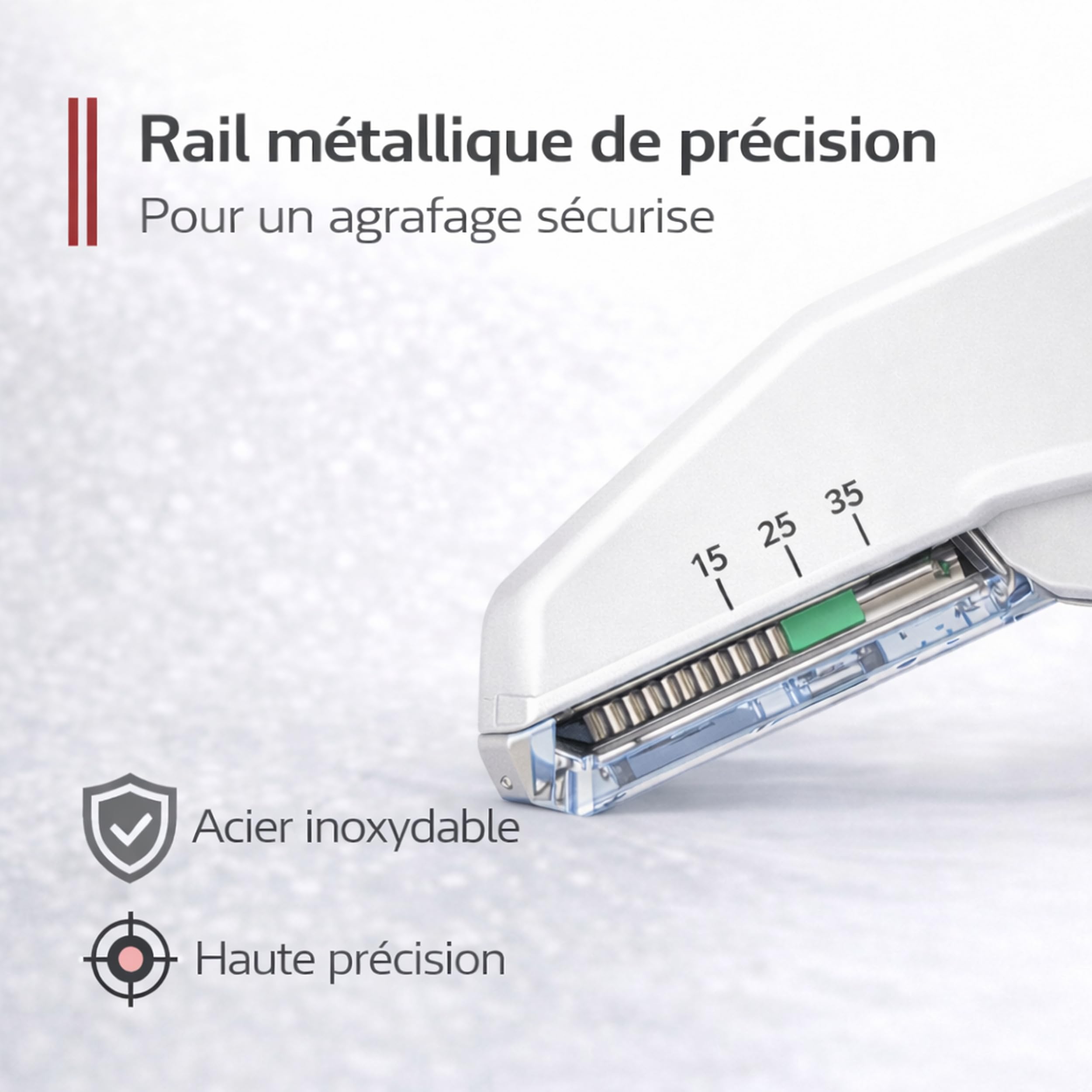10x Pulox Agrafeuse cutanée jetable - Sutures chirurgicales stériles pour la peau avec 35 agrafes