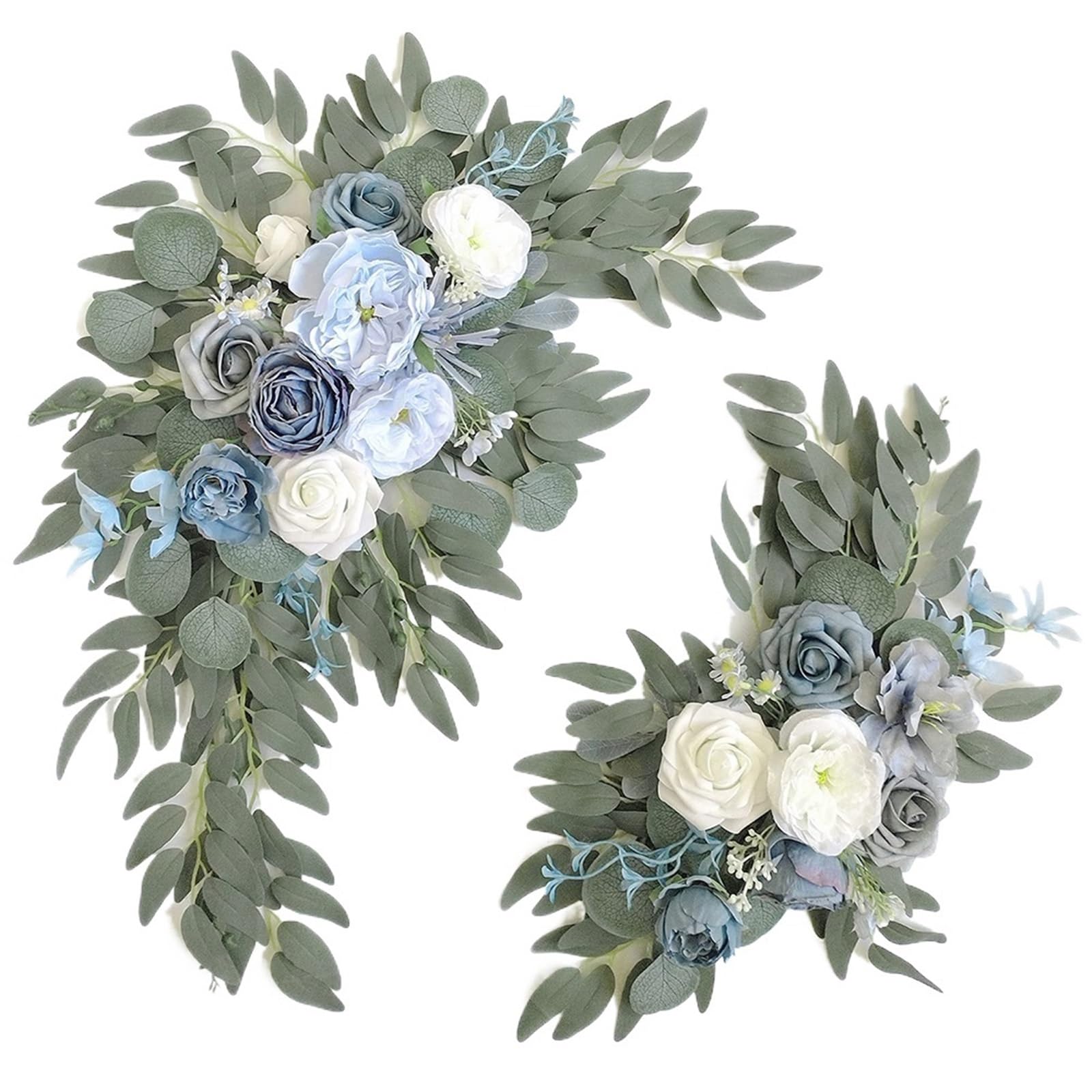 MOHUIED Artificial Floral Swags Terracotta Faux Flower Swags For Wedding Welcome Sign Backdrop Reception Flowers Ceremony Floral Decoration for Ceremony Backdrop, Fireplace and Door Decor(Color4)