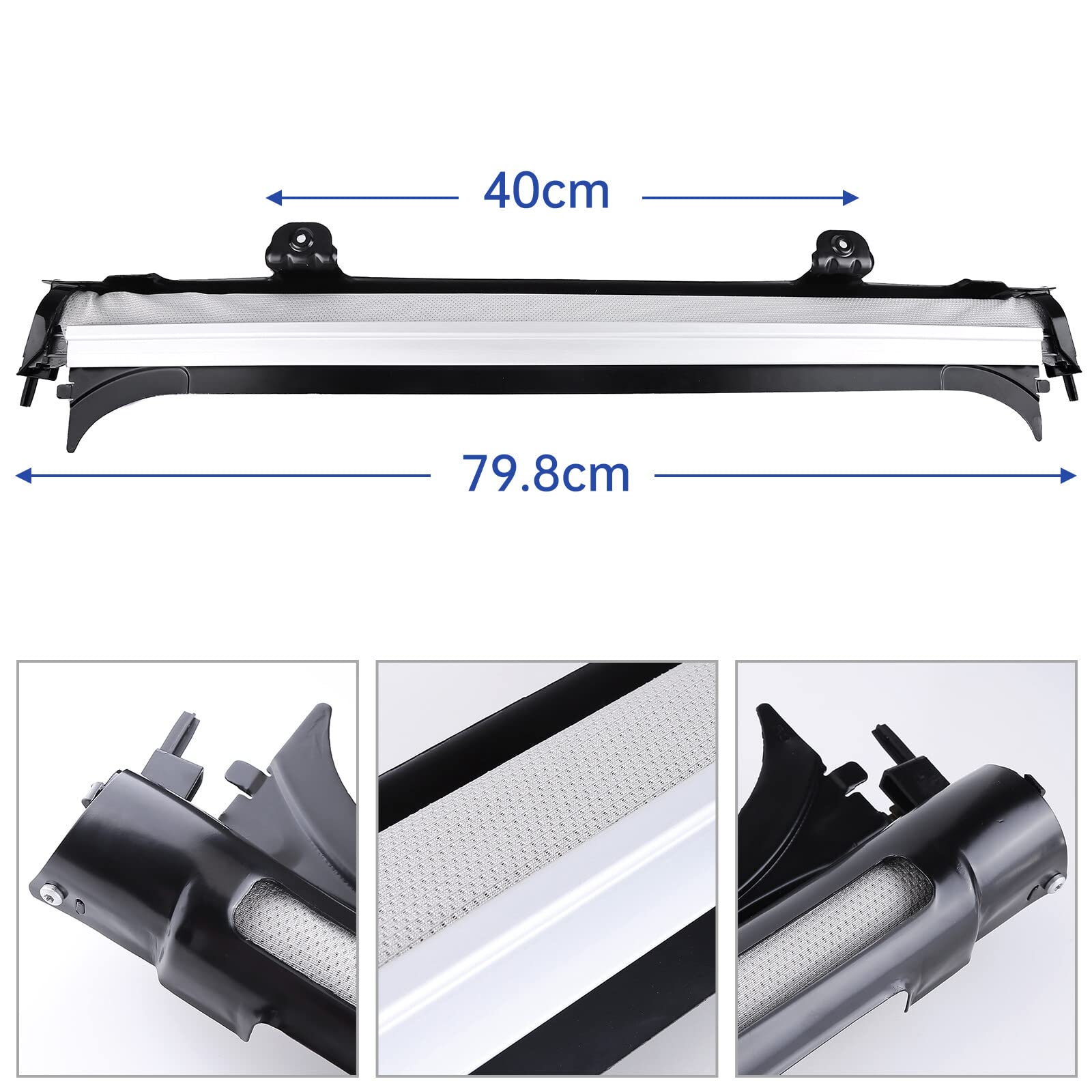 Car Panorama Sunroof Sunshade for Audi Q5 2009-2017 VW Tiguan 2008-2017 Jetta Variant 2008-2009 Golf Variant 2010-2014 Sharan 2011-2017 1K9877307 (Grey) for Sunroof Shading