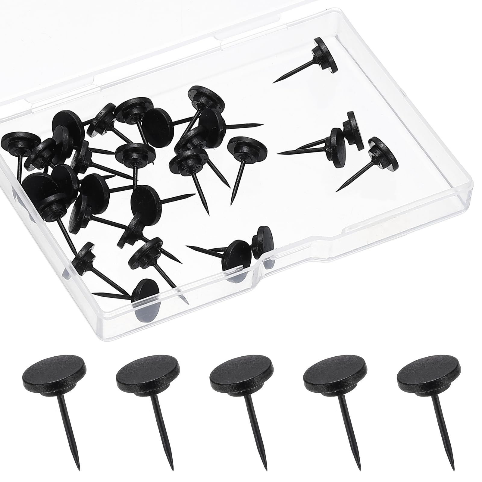 Punaises noires en métal robustes pour accrochage photo et cadres PATIKIL