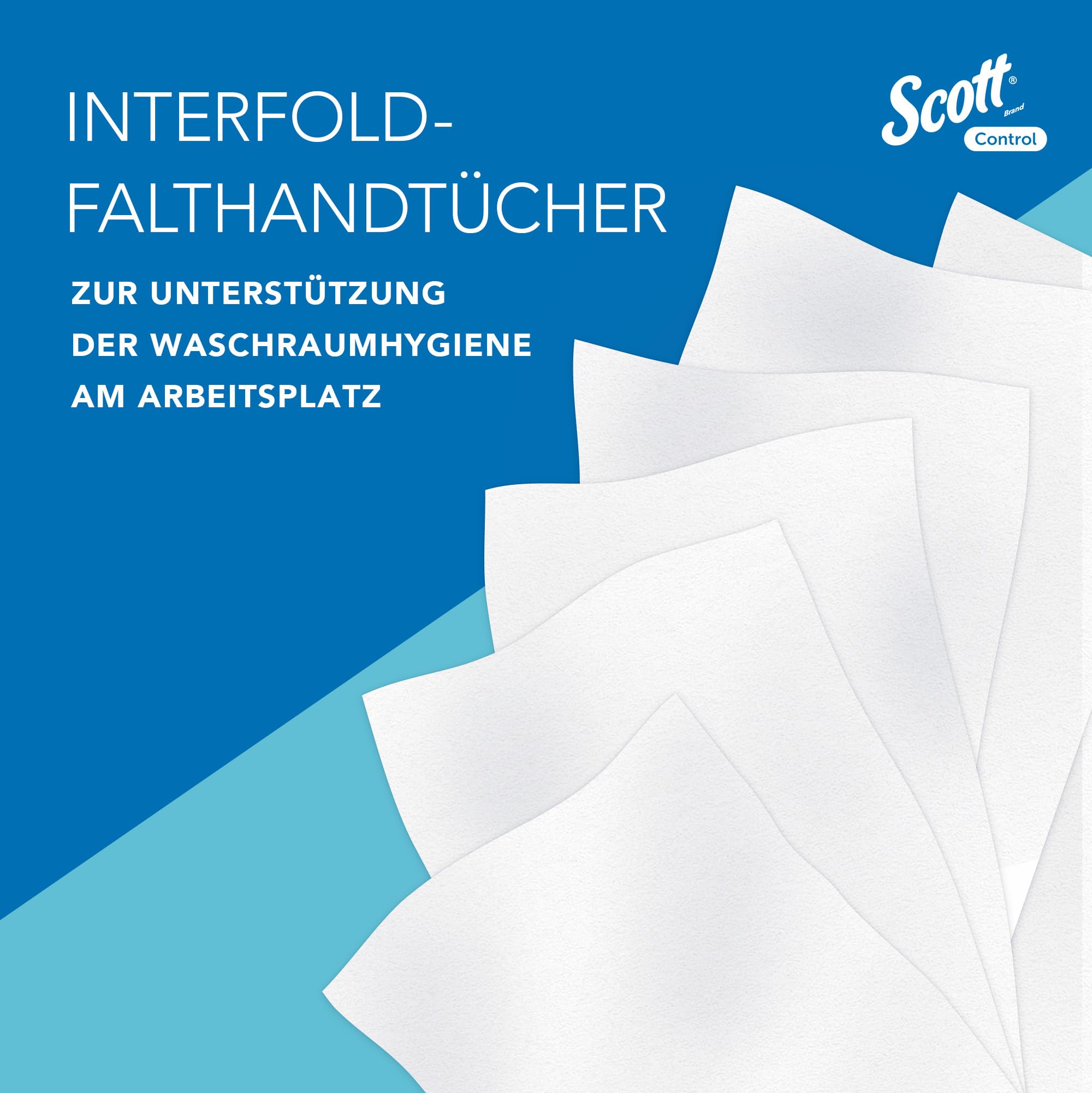 Scott® Control™ Papierhandtücher 6663, Einmal-Papierhandtücher mit Interfold-Faltung und M-Faltung, FSC-zertifiziert, für eine umweltbewusste Händehygiene, 15 Packungen x 212 Tücher (insg. 3.180)